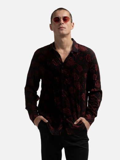 Men's long sleeve fleece shirt